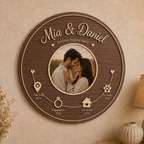Love Story Rund mit Foto