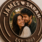 Love Story Rund mit Foto