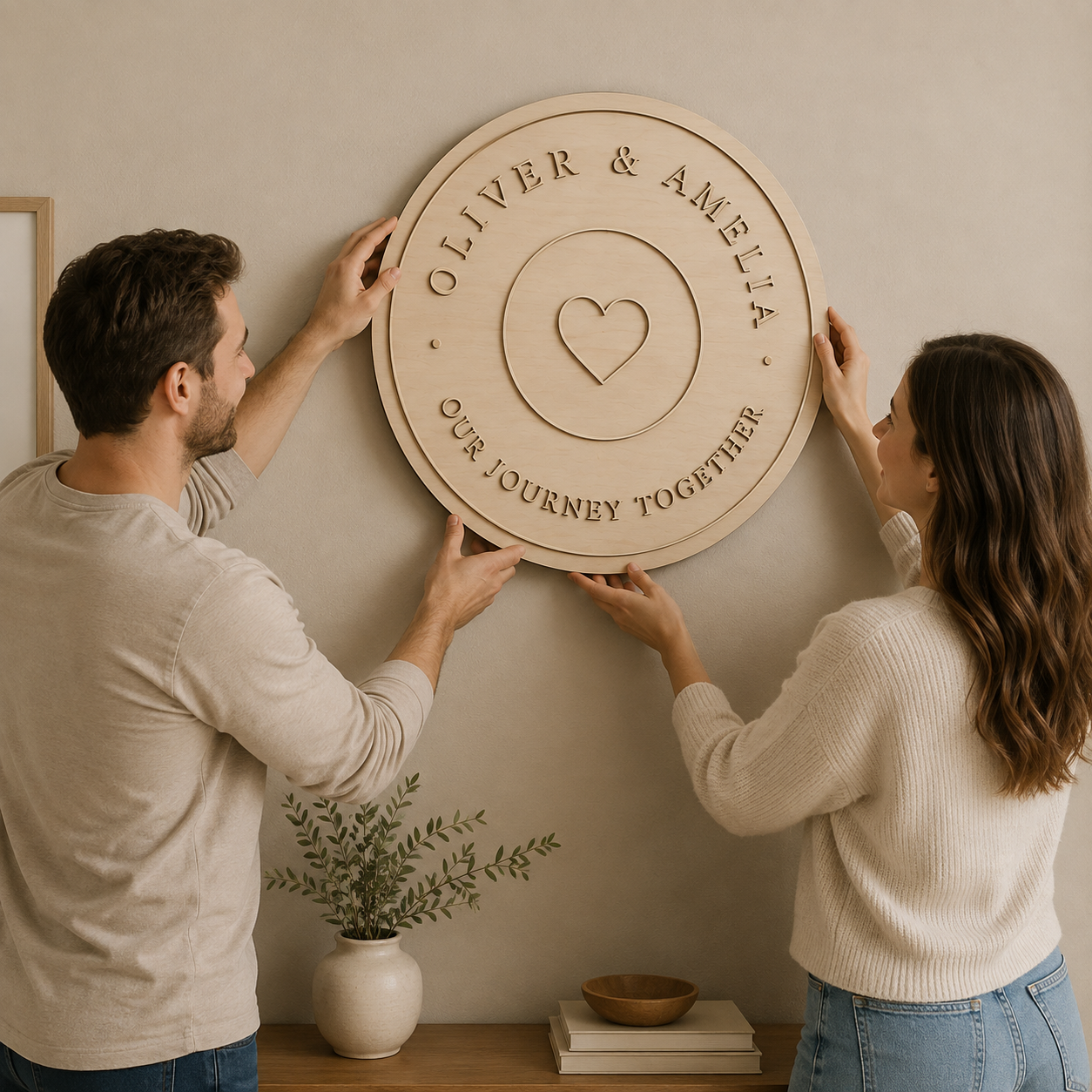 Love Story Rund ohne Foto